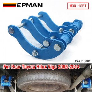 EPMAN A Pair Car Accessories Rear Suspension Lift Up Kits Blue Steel Lifting Lugs For Toyota Hilux Vigo 2005-2014 EPAA01G101