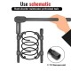 EPMAN 2PCS/SET Forged 380mm Spring Clamps Coil Compressor Shock Absorber Strut Road Suspention Comression EPAA18G02K EPMAN 2PCS/SET Forged 380mm Spring Clamps Coil Compressor Shock Absorber Strut Road Suspention Comression EPAA18G02K