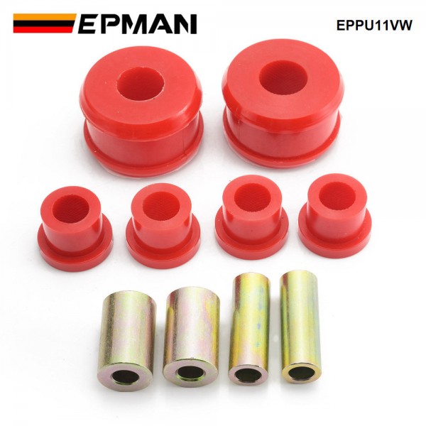 EPMAN Car Front Control Arm Bushing Kit For VW Beetle 98-06 / For Golf 85-06 / For Jetta 85-06 Red EPPU11VW