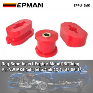 EPMAN Polyurethane Front Engine Mount Dog Bone Bushing Fit for VW Golf Jetta MK4 For Audi A3 A4 86-13 Engine Motor EPPU12MK