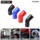 TANSKY 10PCS/LOT 45 degree Elbow Silicone Hose Universal For Radiator Intercooler Intake Filter Exhaust Pipe ID 38mm 41mm 45mm 48mm 51mm 54mm 57mm 60mm 63mm 70mm 76mm 80mm 83mm 89mm 102mm