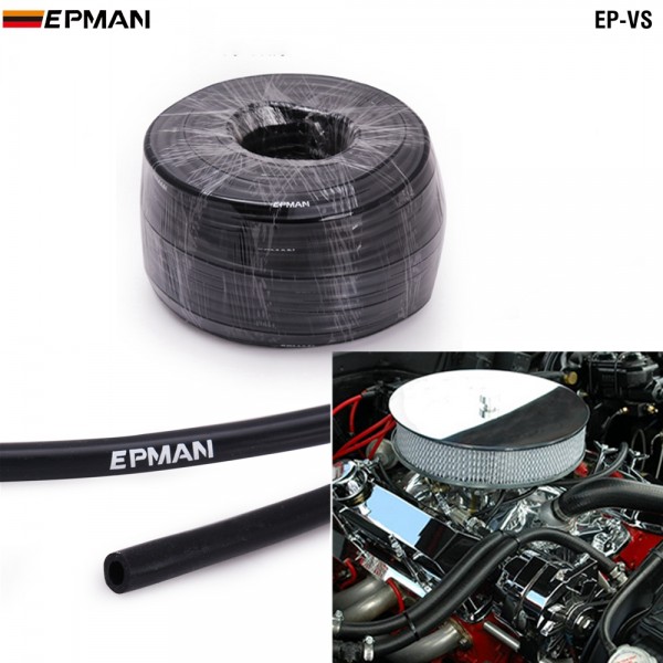 EPMAN Black Silicone Vacuum Hose Tubing SIlicone Pipe ID 3mm 4mm 5mm 6mm 8mm 10mm 12mm 14mm EP-VS