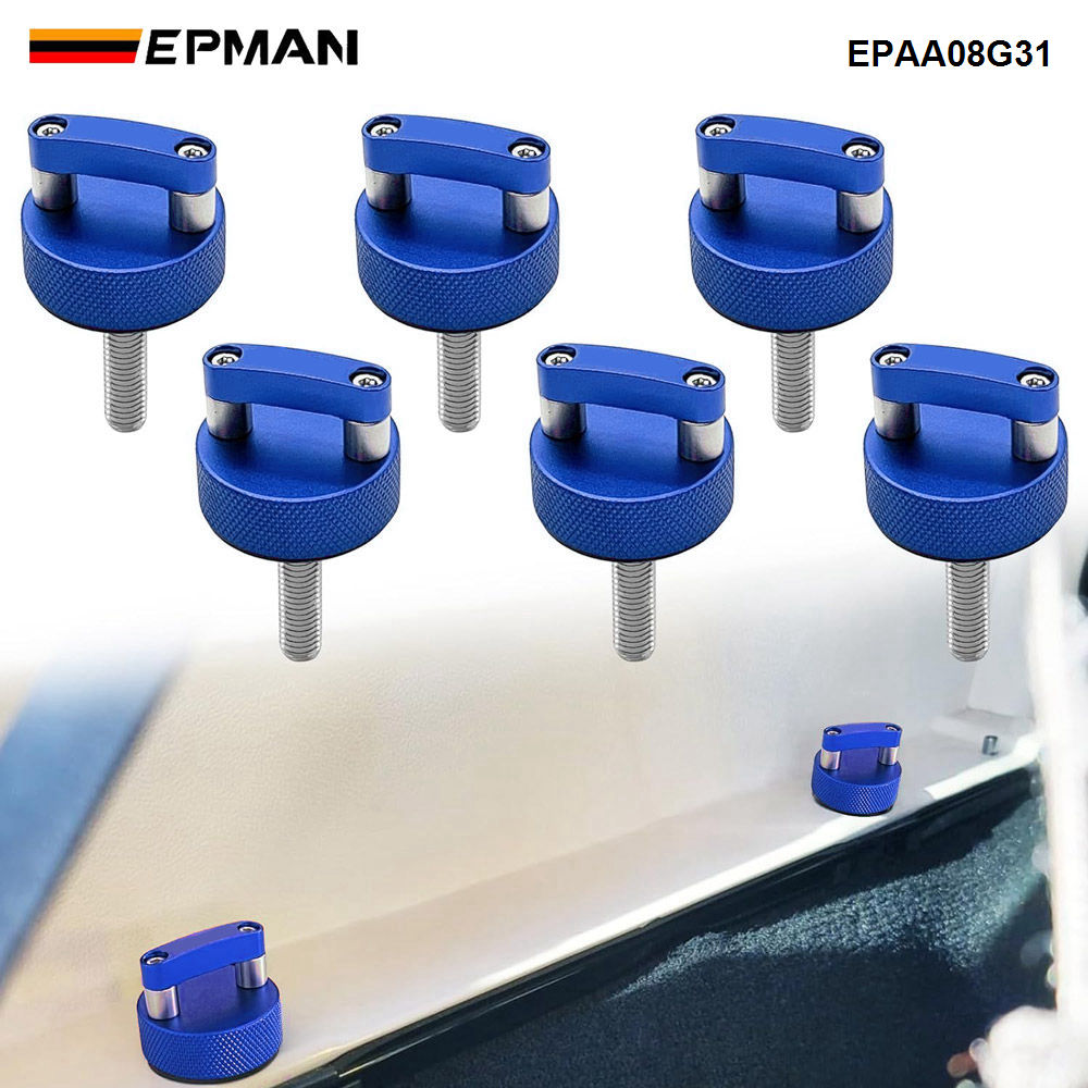 EPMAN Hard Top Quick Removal D-Ring Thumb Screws Billet Aluminum For Jeep Wrangler JK & JL 2007-2024 EPAA08G31