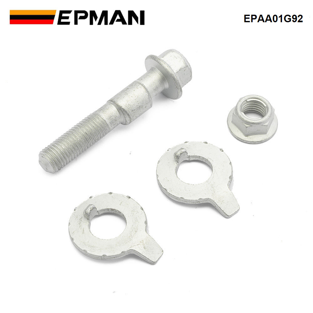 14mm Front & Rear Adjustable Camber Alignment Bolt Kit (4 Pieces) - Heavy Duty